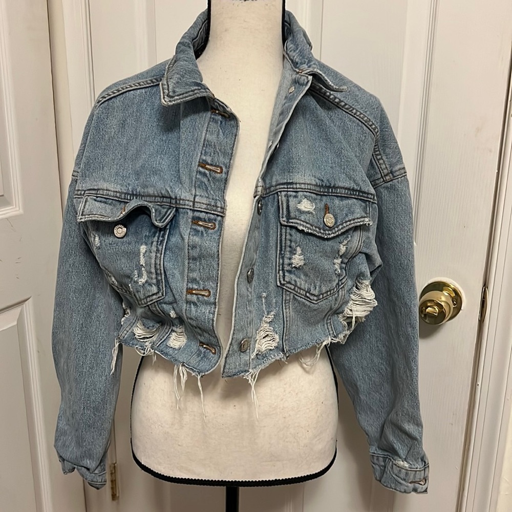 Cropped Denim jacket